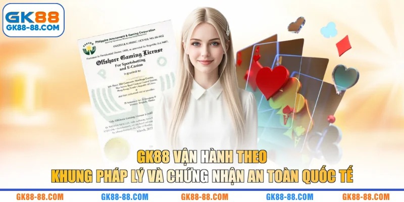 GK88 vận hành theo khung pháp lý và chứng nhận an toàn quốc tế 