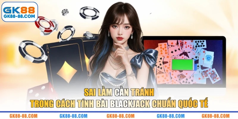 Sai lầm cần tránh trong cách tính bài Blackjack chuẩn quốc tế 